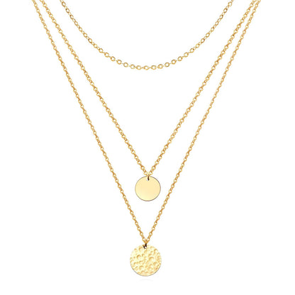 Necklace, 18K Gold Plated Steel