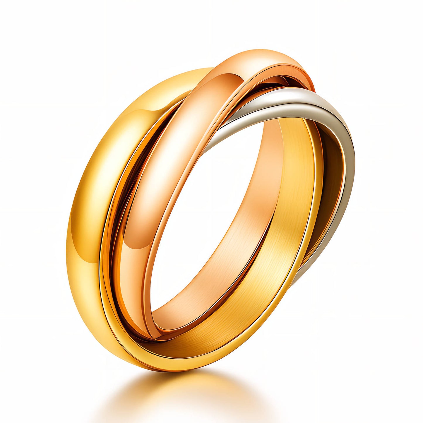 Ring, 18K Gold Plated Steel