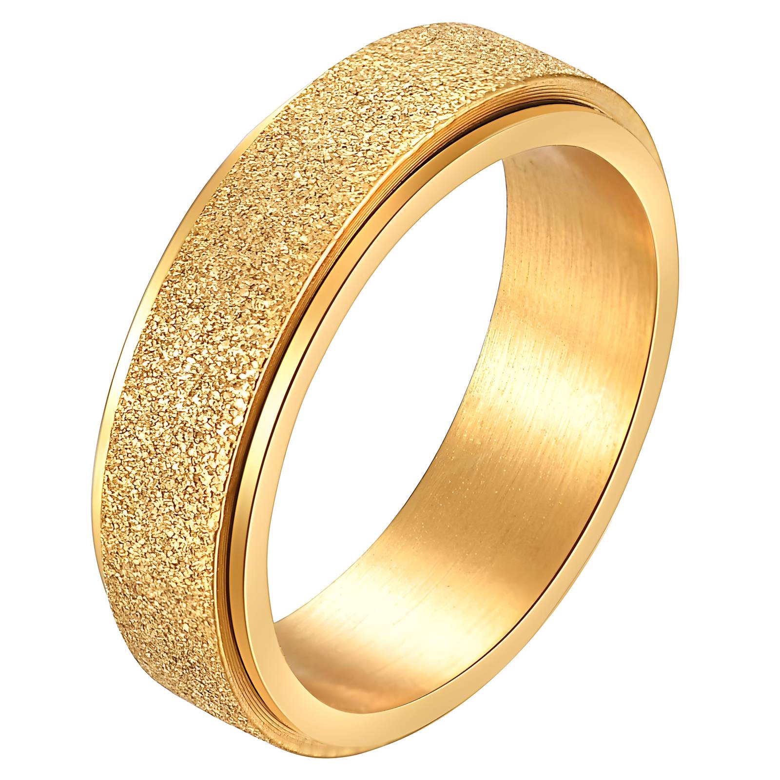 Ring, 18K Gold Plated Steel
